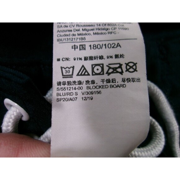 Old Navy Swim Trunks Mens 40 Navy Red White Striped Board Shorts Drawstring - Picture 9 of 11